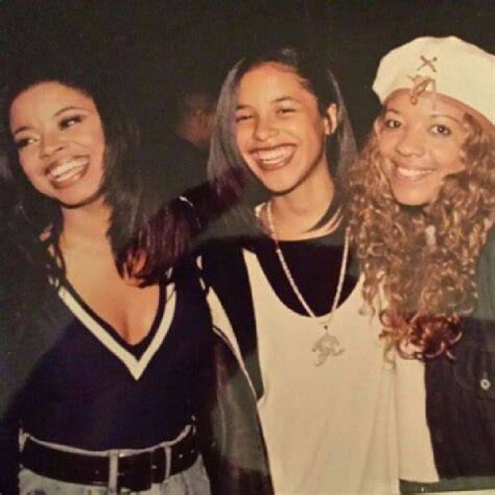 Aaliyah with her friend