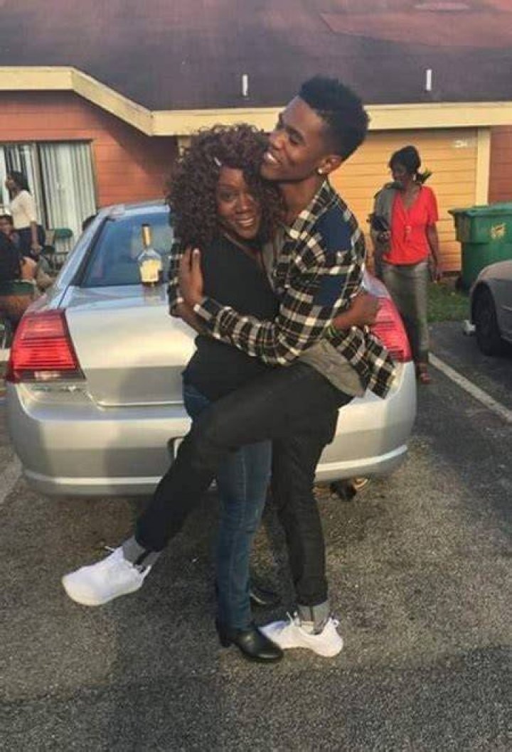 B Smyth with his mother