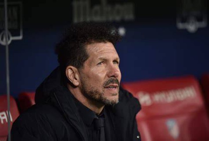 BARCELONA - MARCH 14: Diego Simeone manager of Atletico Madrid