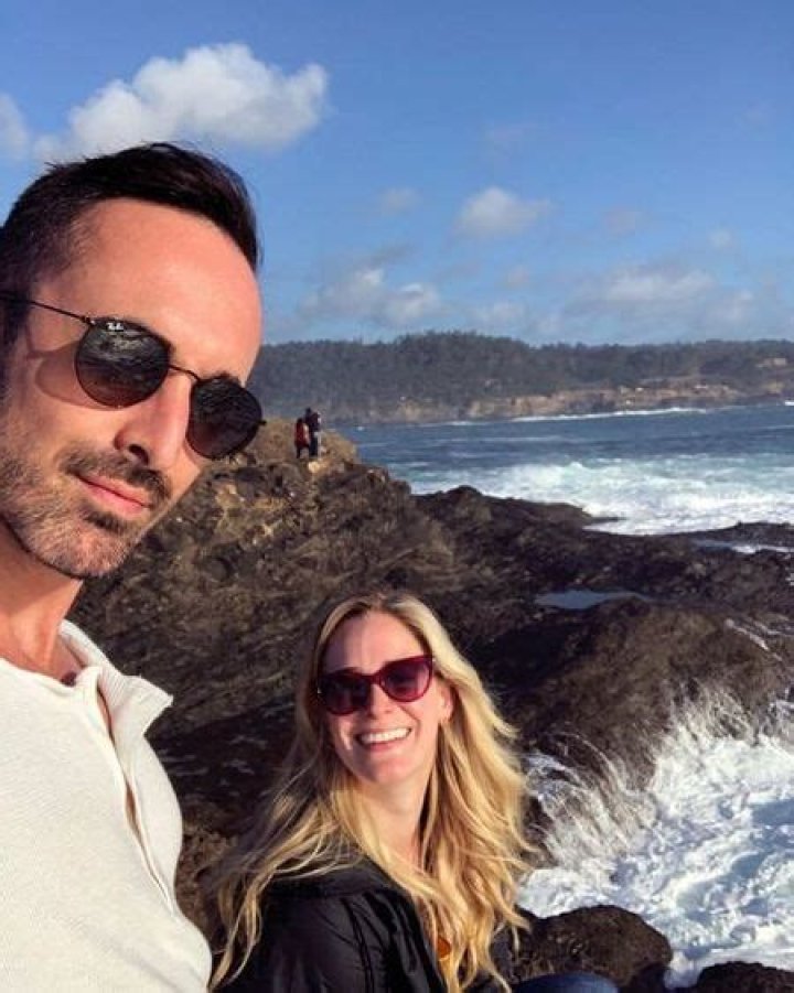 Bristow with her boyfriend Dustin Keating