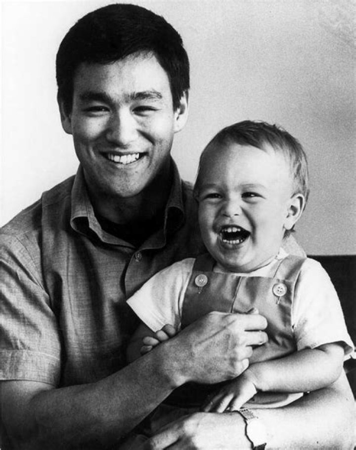 Bruce Lee With Toddler Brandon Lee