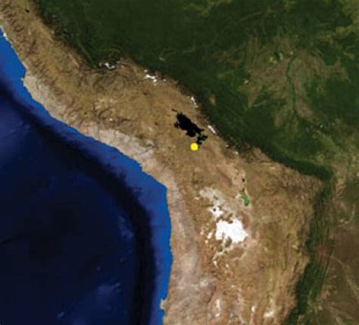 Carancas Meteorite Crash Map