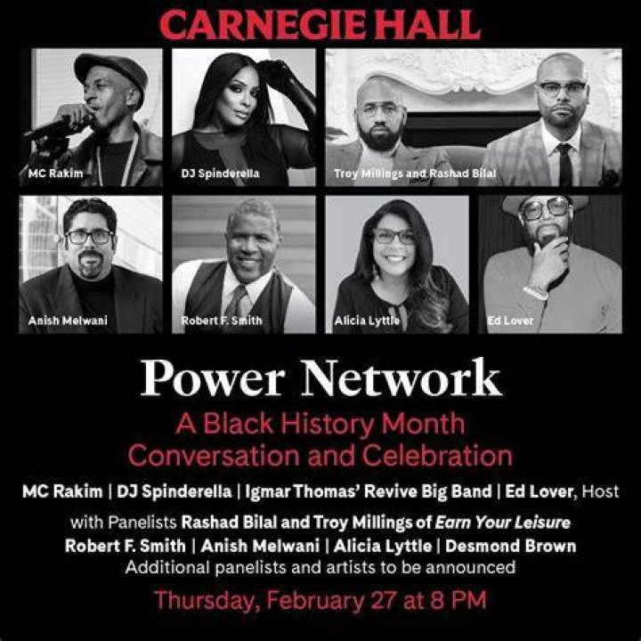 Carnegie Hall Presents Power Network A Black History Month Conversation And Concert