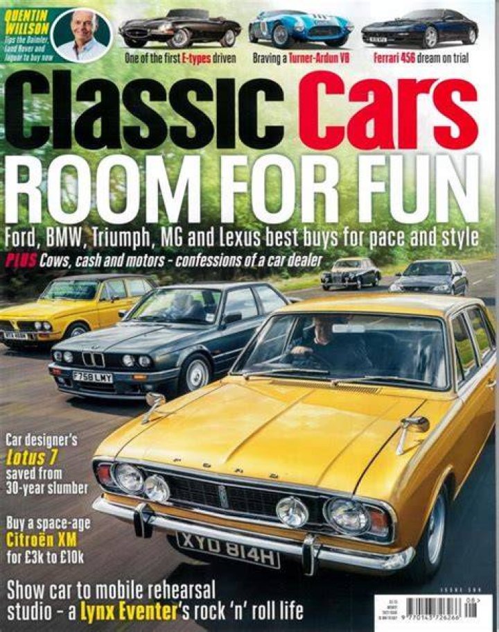 Classic Cars Stacked Magazines