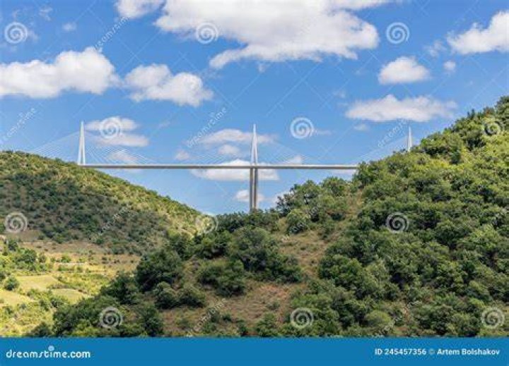 Clouds Viaduct Blue Sky
