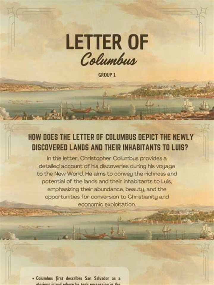 Columbus Letter
