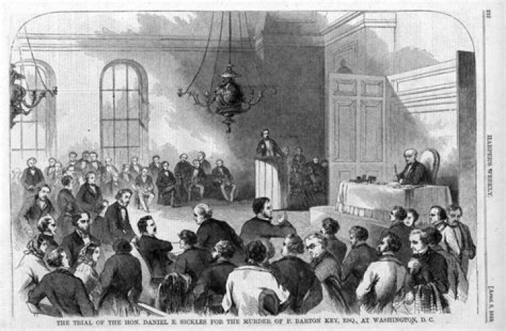Courtroom Dan Sickles Trial