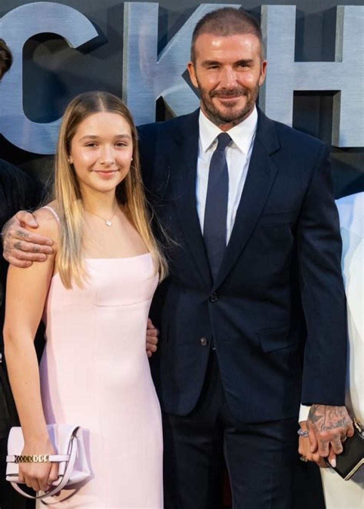 David Beckham and Harper