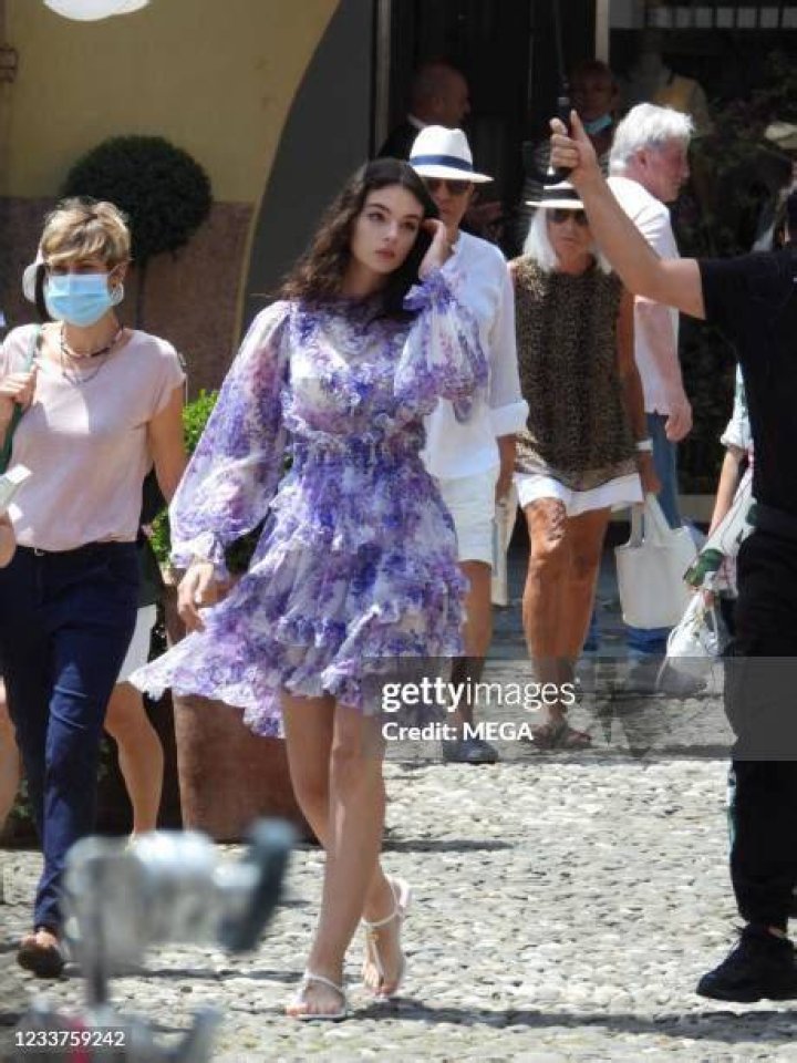 Deva Cassel at Portofino for the shoot of Dolce & Gabbana