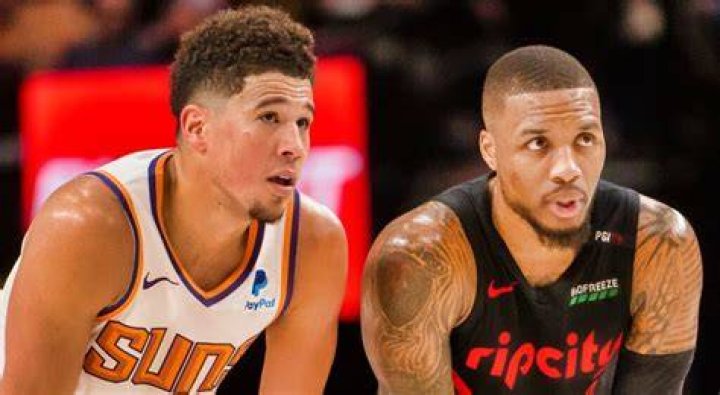Devin Booker with Damian Lillard