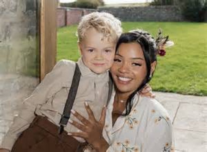 Eiri Munro and her son