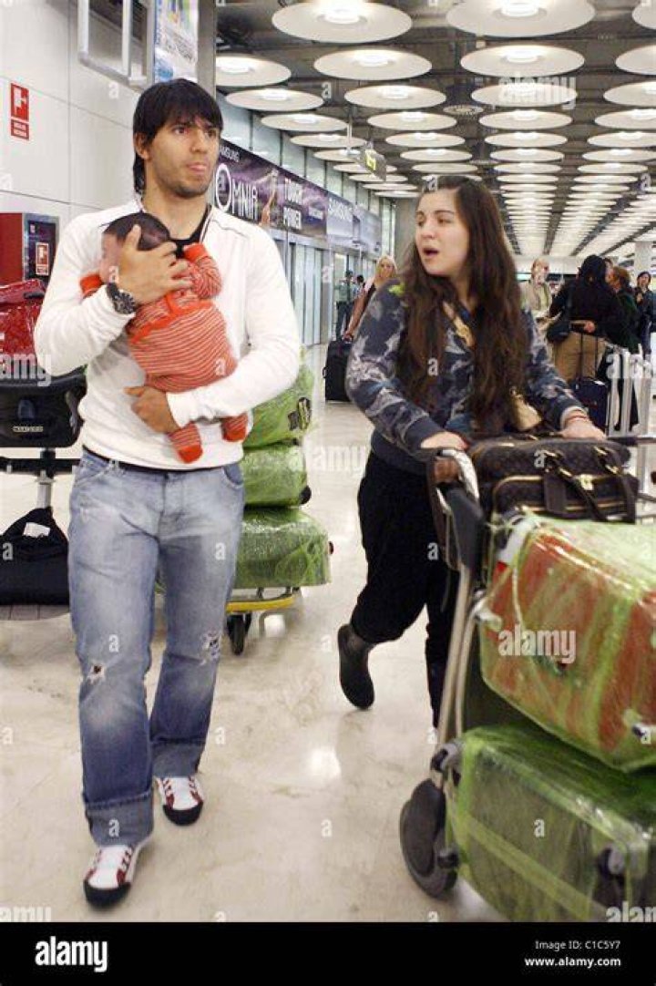 Giannina with her son Benjamin Agüero