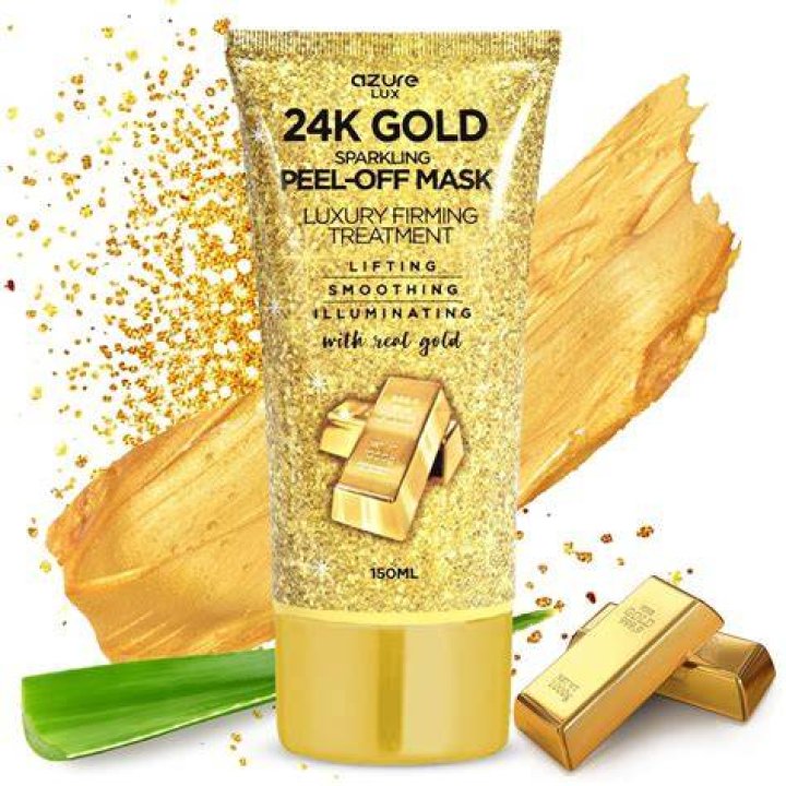 Gold Mask In Dirt