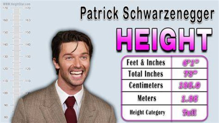 How tall is Patrick Schwarzenegger