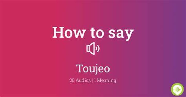 How to pronounce toujeo