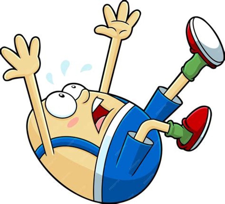 Humpty Dumpty Falling From The Wall
