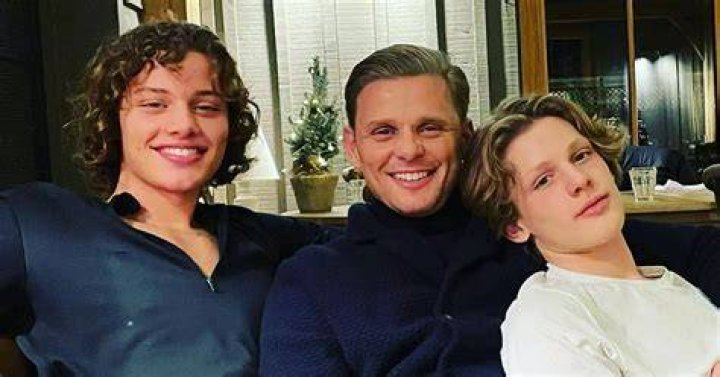 Jeff Brazier with his two sons