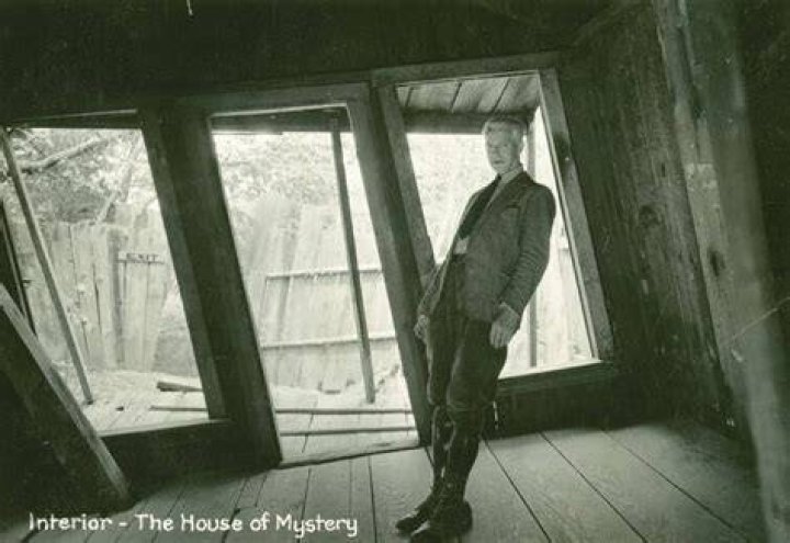 John Litster Stands Inside The House Of Mystery