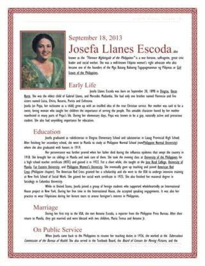 Josefa and her father
