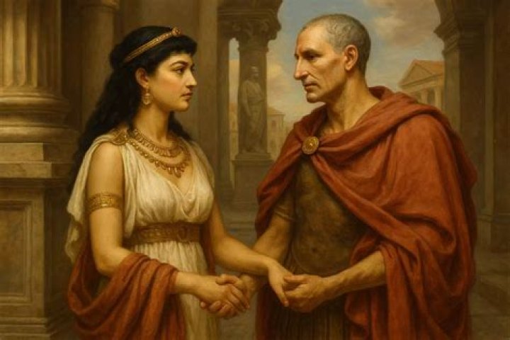 Julius Caesar Meets Cleopatra
