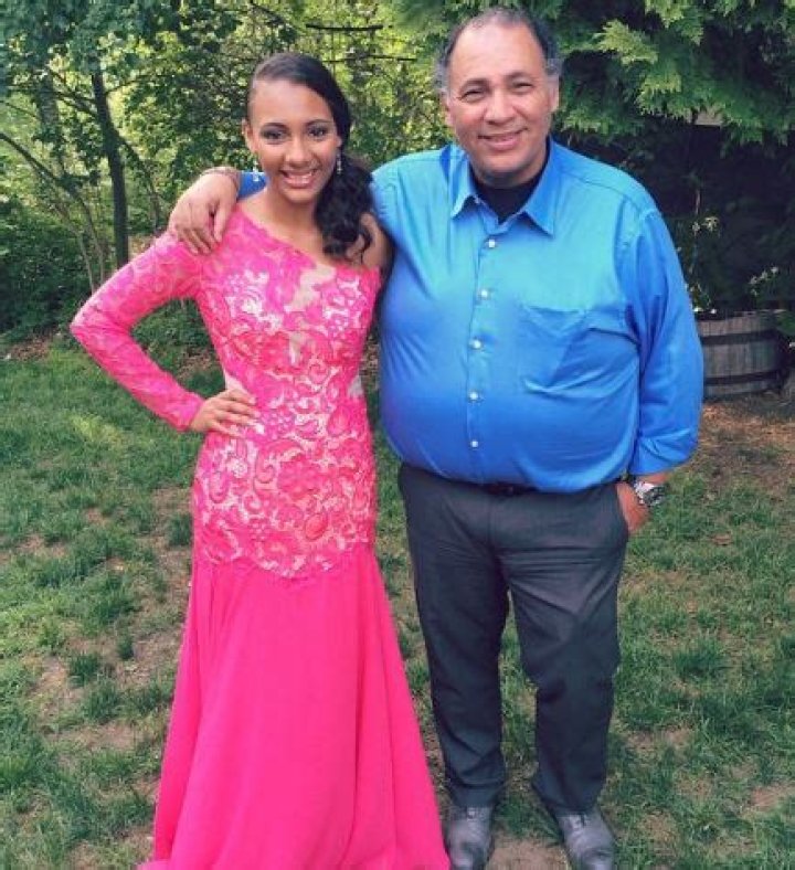 Katrina Kincade with her father