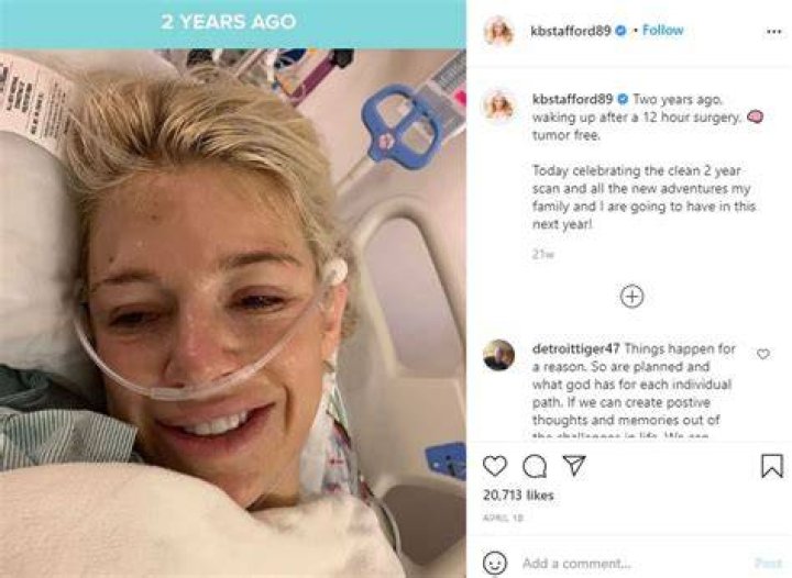 Kelly Hall underwent major Brain Tumor surgery