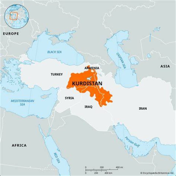 Kurdistan Map