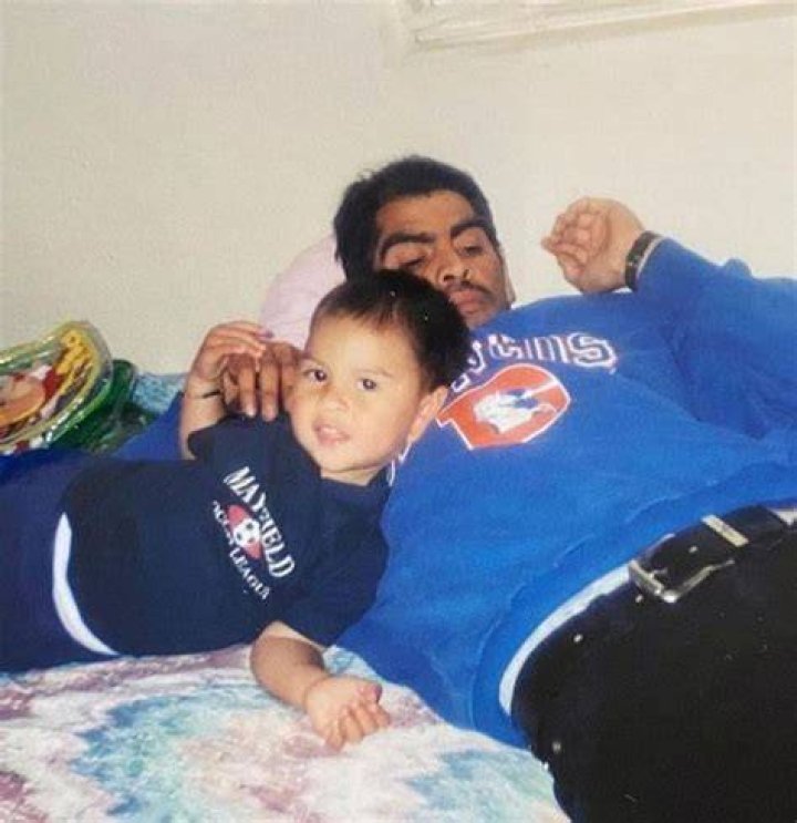 Louie Castro childhood picture with his father