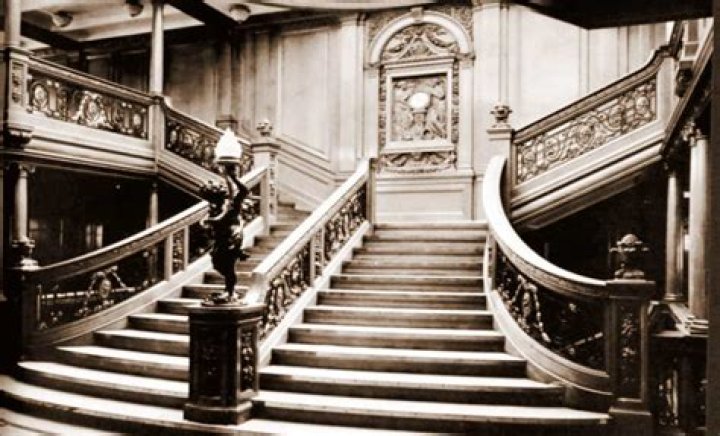 Luxurious interior of the Titanic