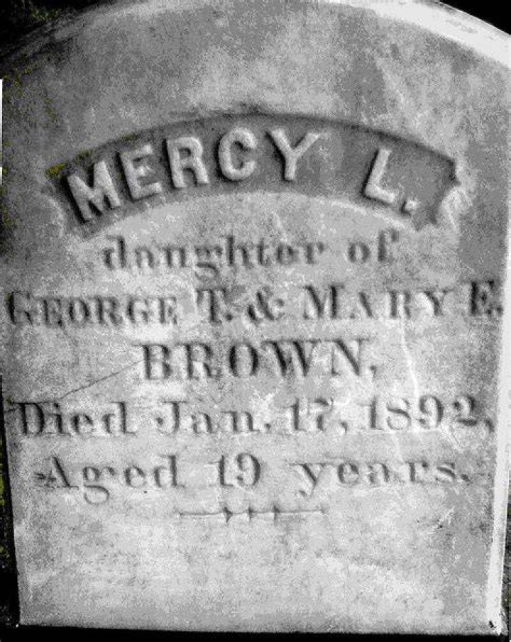 Mercy Brown Gravestone