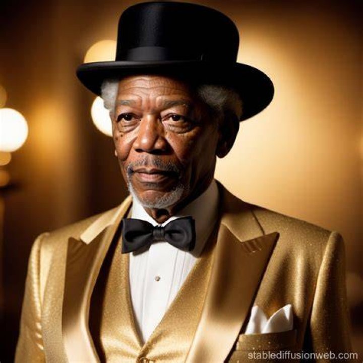 Morgan Freeman Wearing A Suit