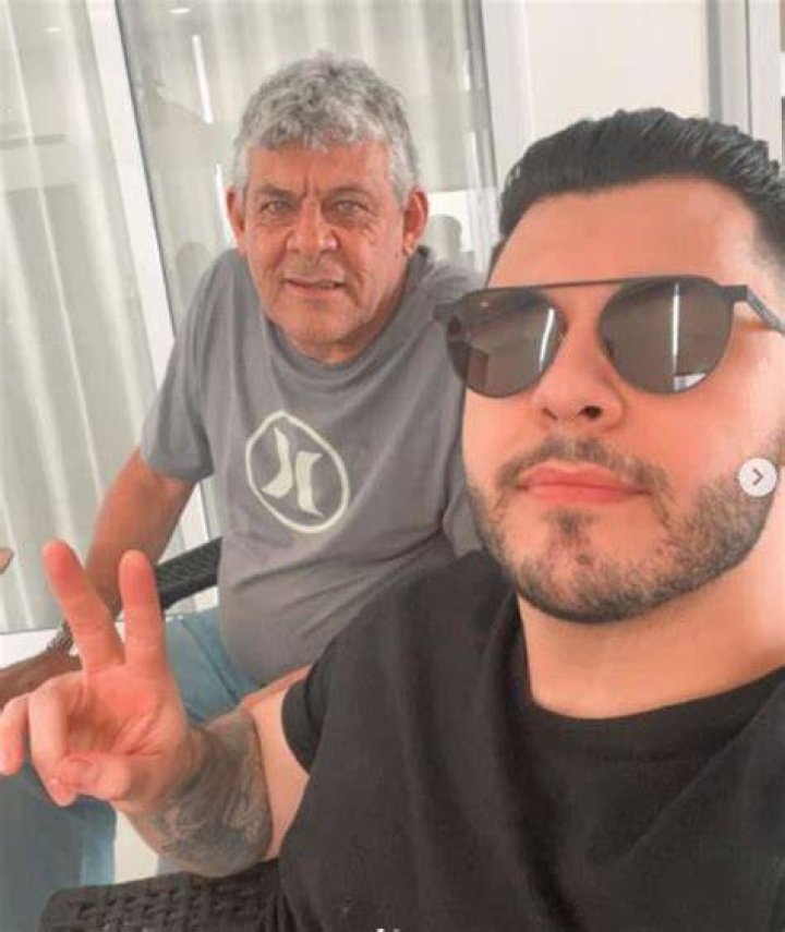 Morilo Huff with his dad