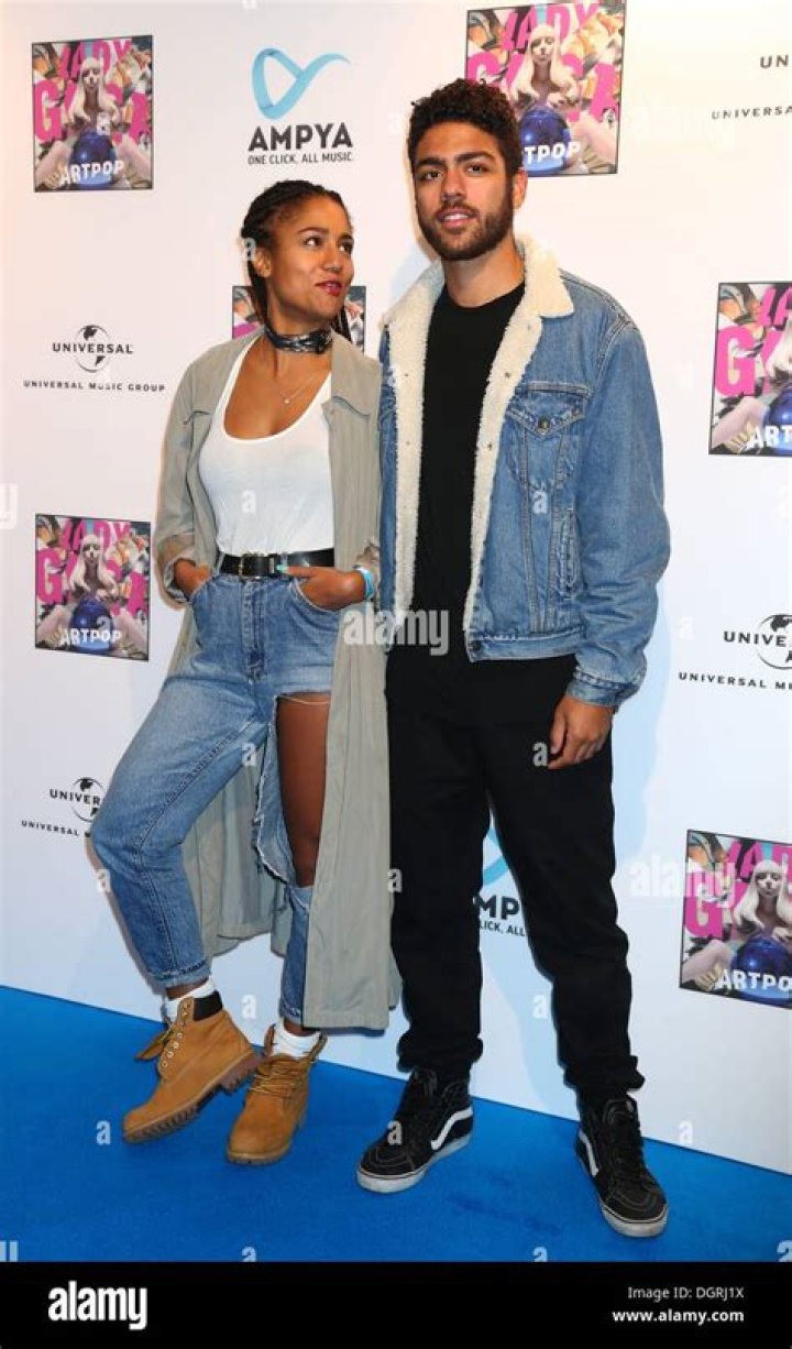 Noah Becker with his girlfriend