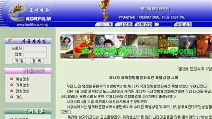 North Korea Websites List