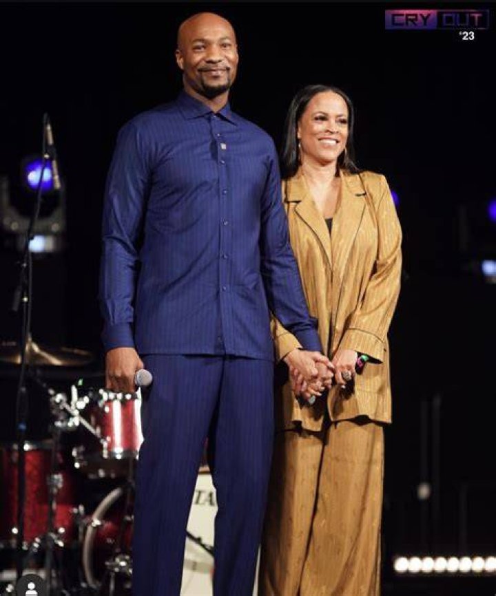 Pastor Keion Henderson and his mom
