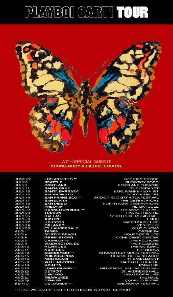 Playboi Carti Announces Summer Tour Dates