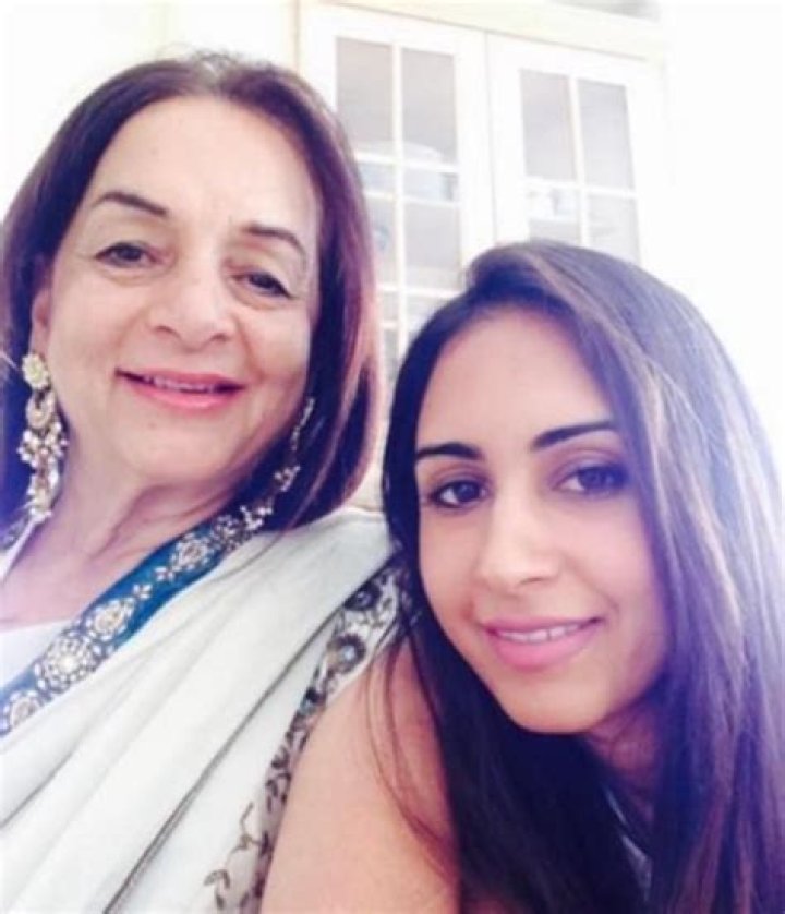 Priya Runchal with her mother