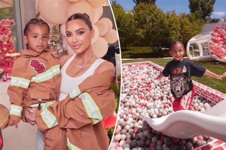 Psalm West and Kim Kardashian