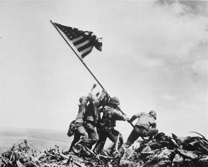 Raising The Flag On Iwo Jima
