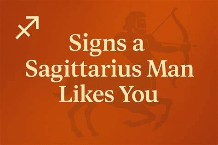 Sagittarius man likes you