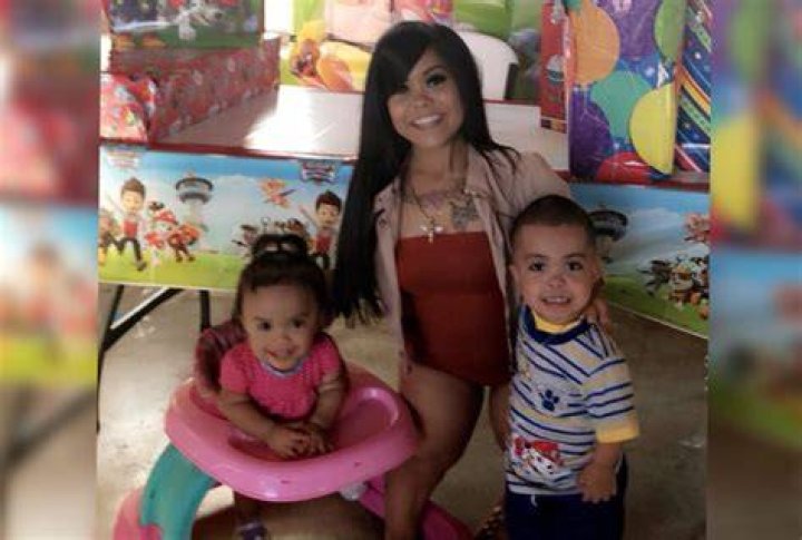 Salinas with her kids