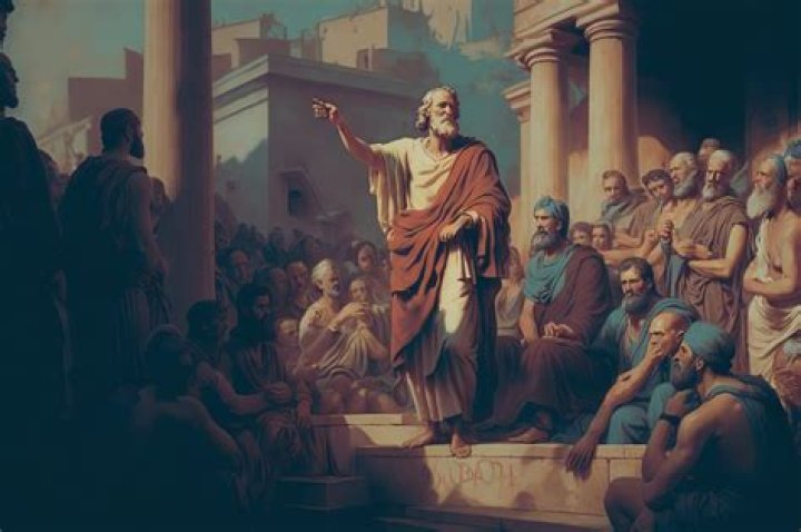 Socrates Addressing A Crowd