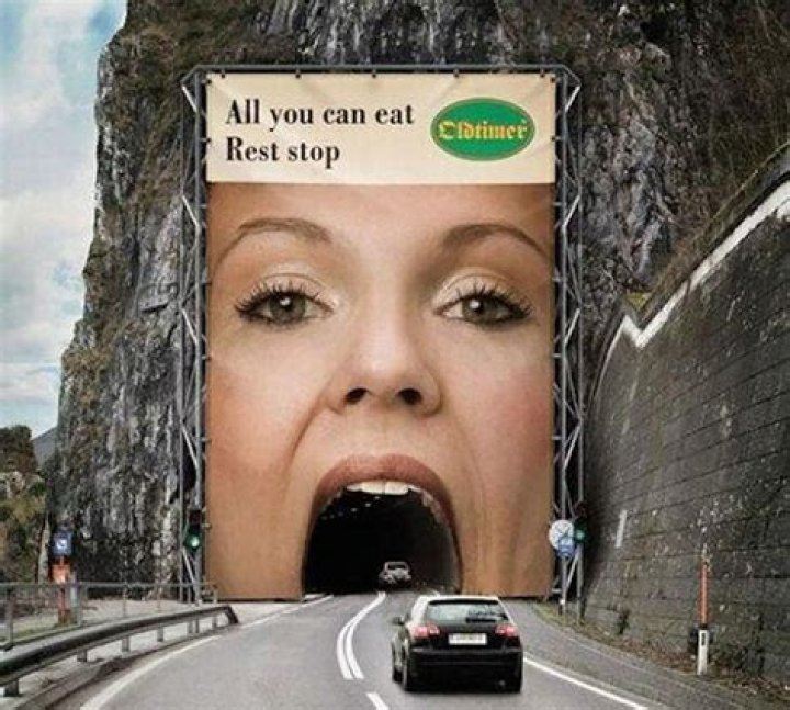Strange Ads Buffet Stop