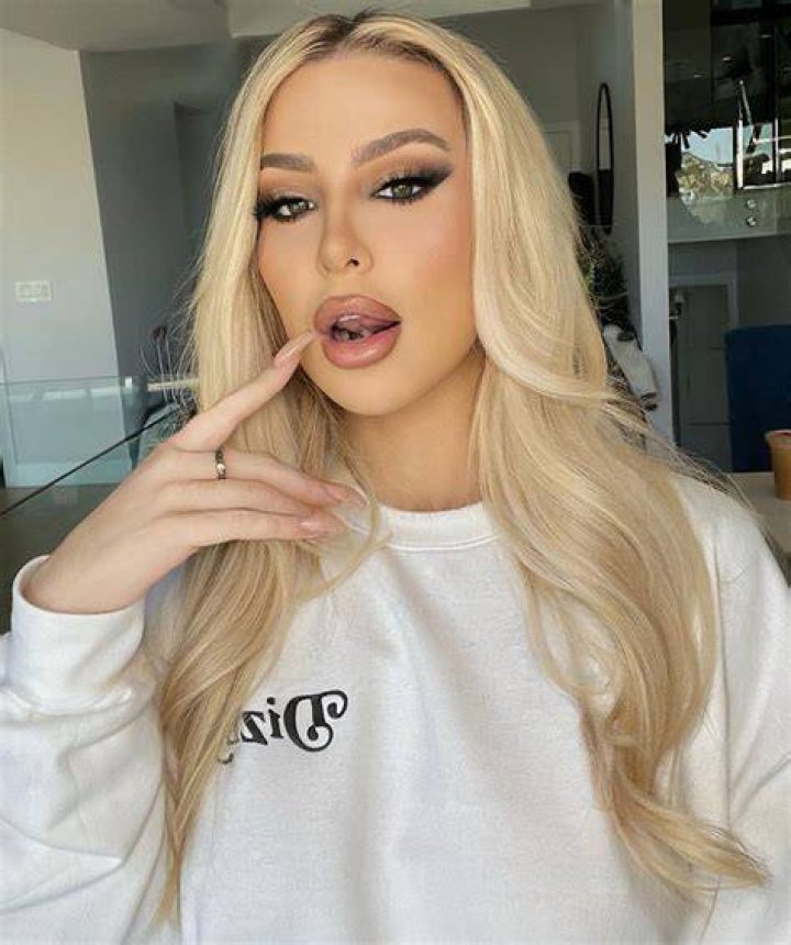 Tana Mongeau Wears a Baby Blue Miniskirt in L.A.