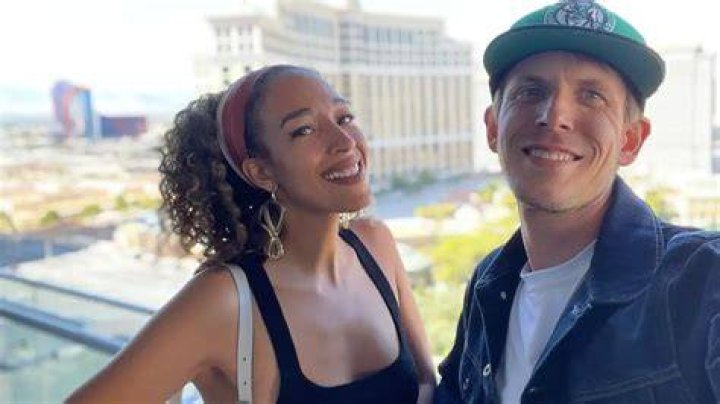 Tawny Newsome with her husband