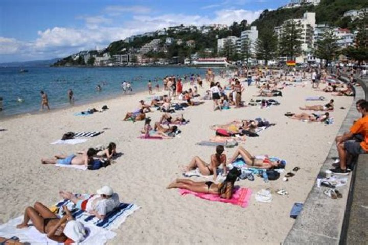 Teenagers Tanning Beach