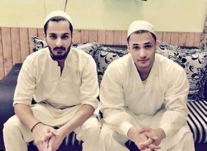Umar Riaz with his brother Asim Riaz