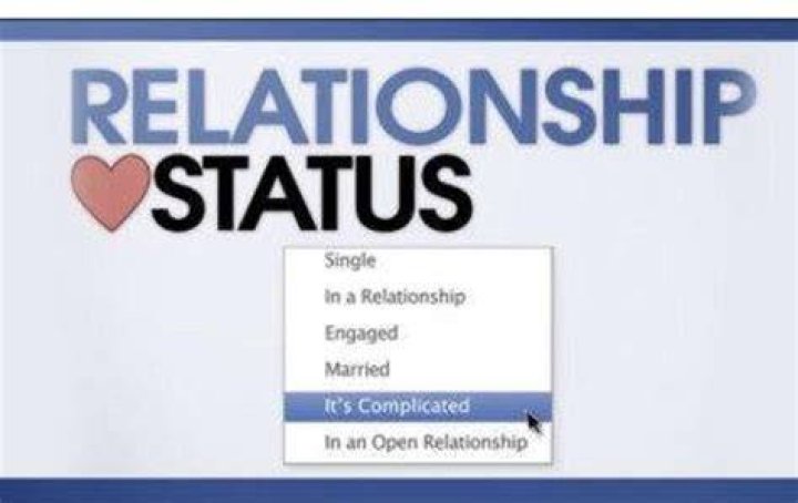 Why would a man hide his relationship status on Facebook?