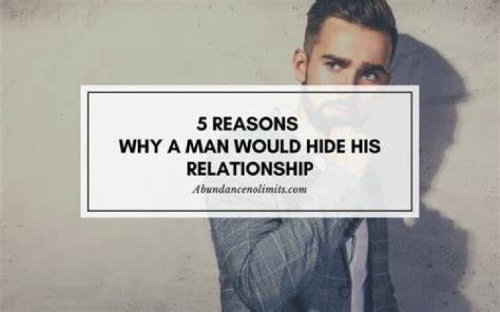 Why would a man hide his relationship status on Facebook?