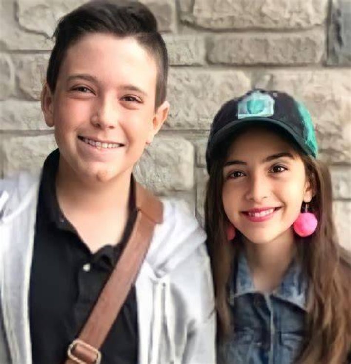 Young Gabriela with her brother Rafael